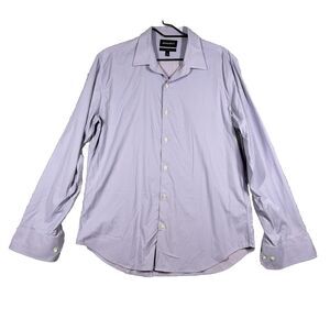 Bonobos Slim Fit Shirt Mens Size L Blue Pink Plaid Button Long Sleeve Preppy EUC